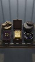 Horoskopbox mit Samtfutter