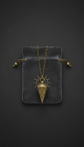 Alchemistisches Pendelset aus Messing