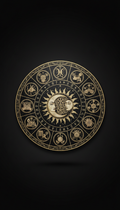 Horoskop Wandbild mit Steampunk-Sternenmotiven