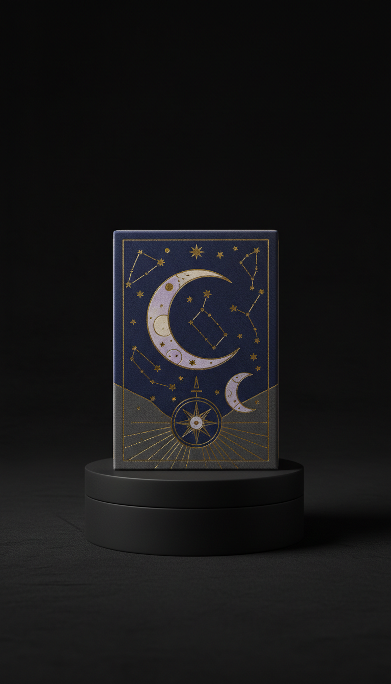 Tarotdeck mit metallischer Folierung