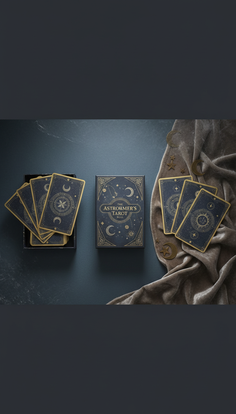 Tarotdeck mit metallischer Folierung