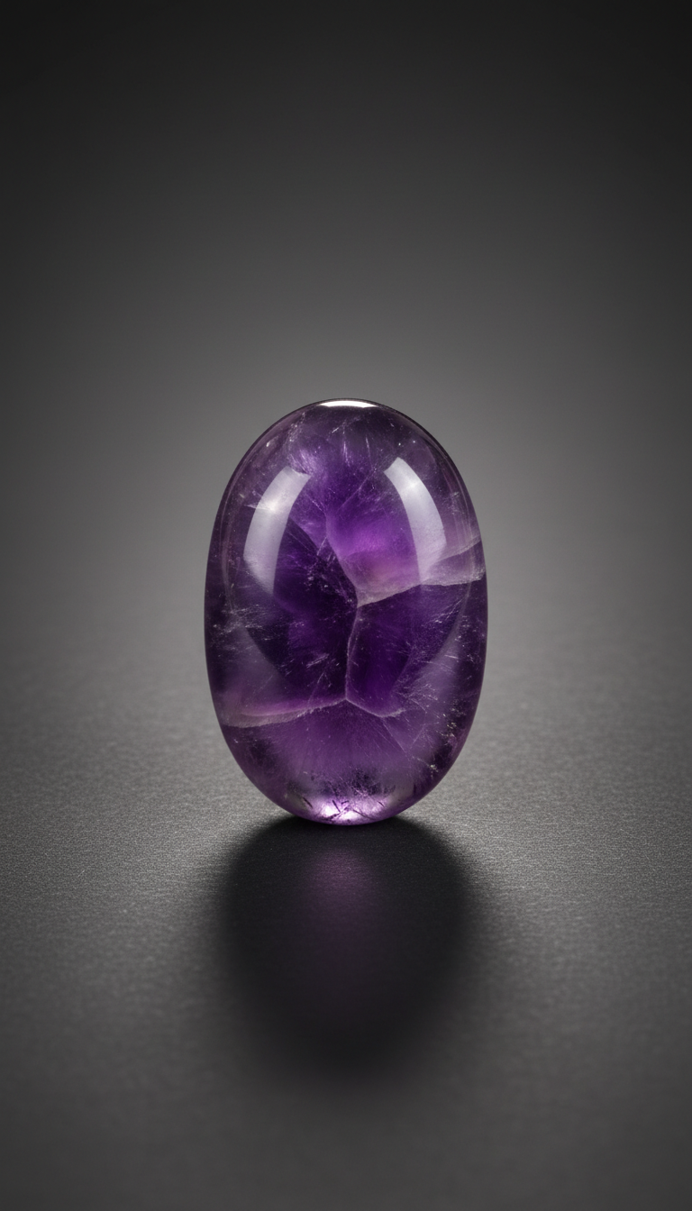 Amethyst-Heilstein mit natürlicher Struktur