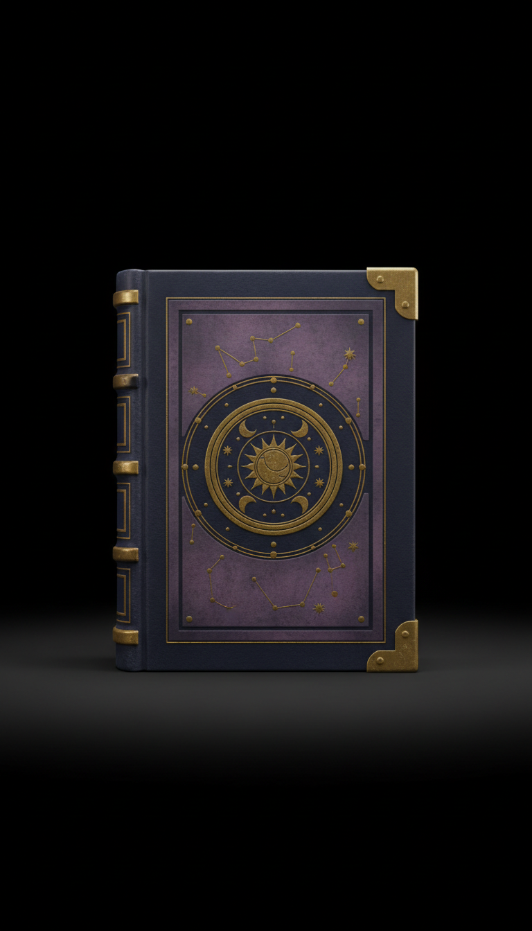Alchemistenjournal mit geprägtem Einband